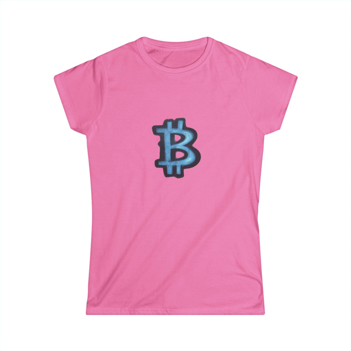 Blue Graffiti B - Women's Softstyle Tee
