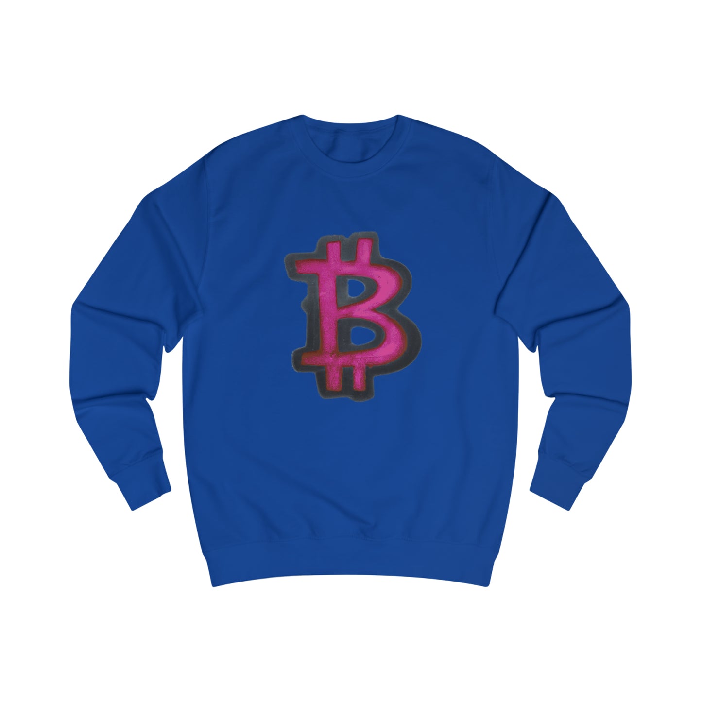 Pink Graffiti B Fitted Crewneck Sweatshirt