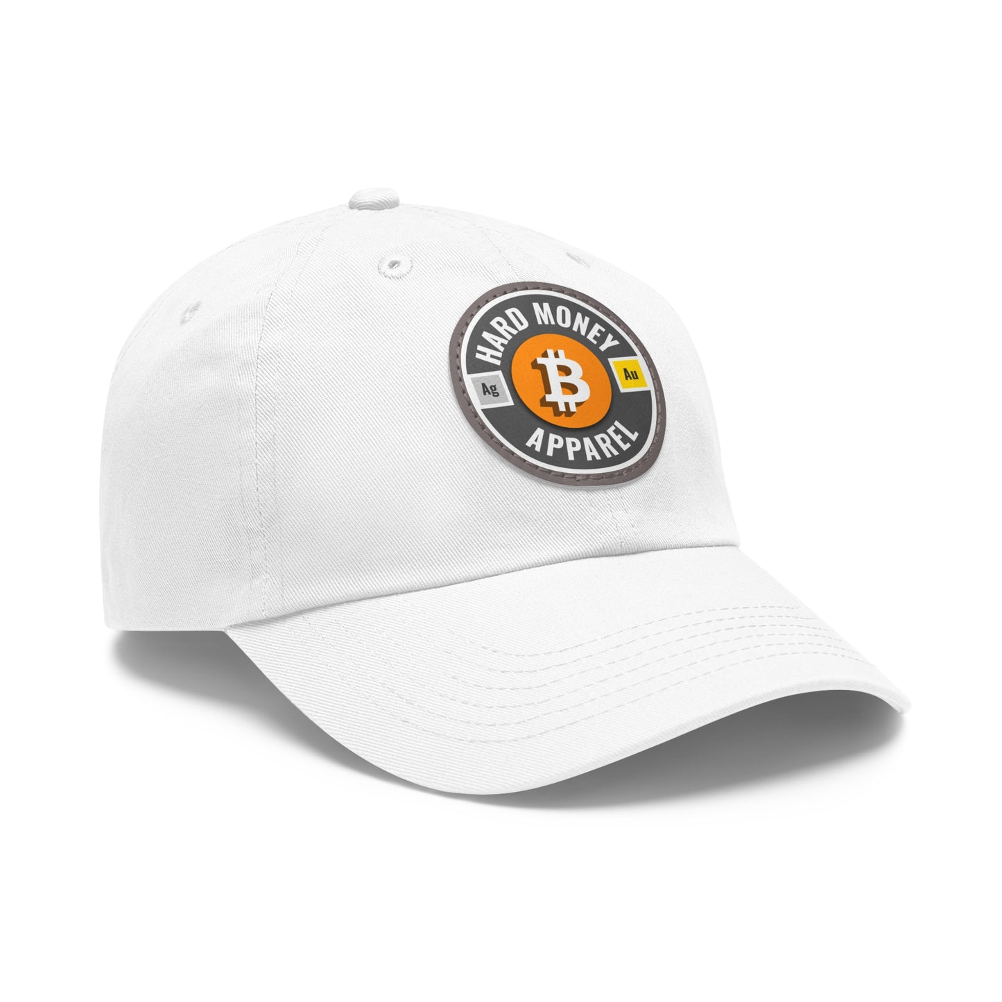 Hard Money Apparel - Grey Leather Patch Cap