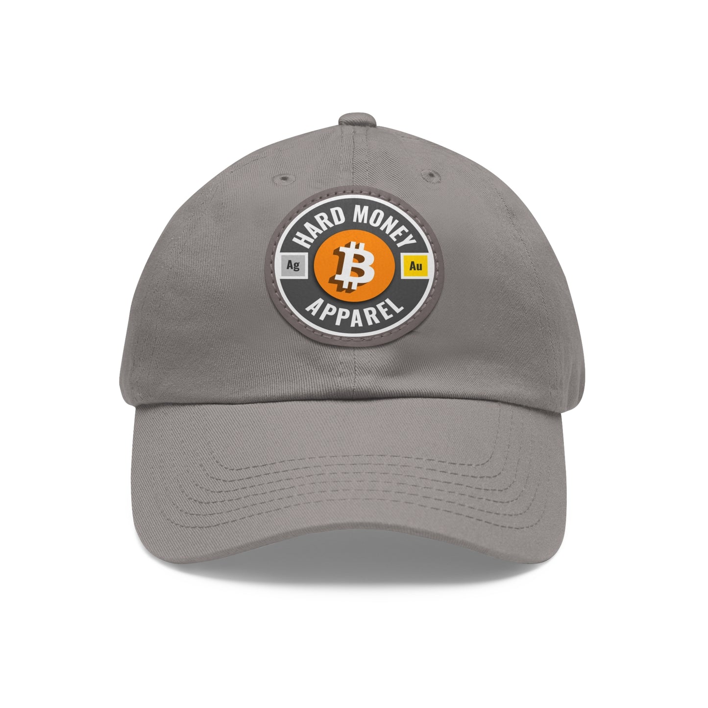 Hard Money Apparel - Grey Leather Patch Cap