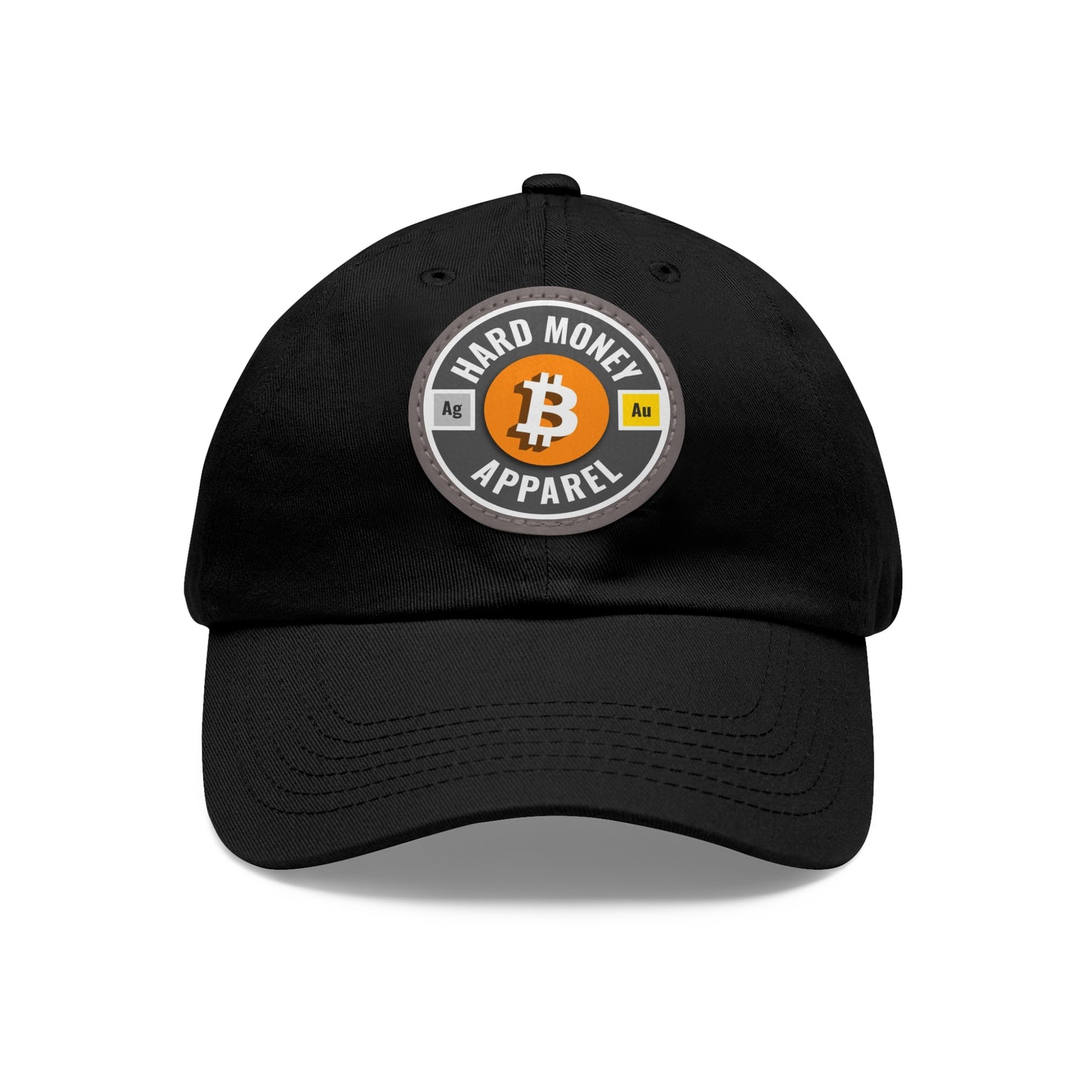 Hard Money Apparel - Grey Leather Patch Cap