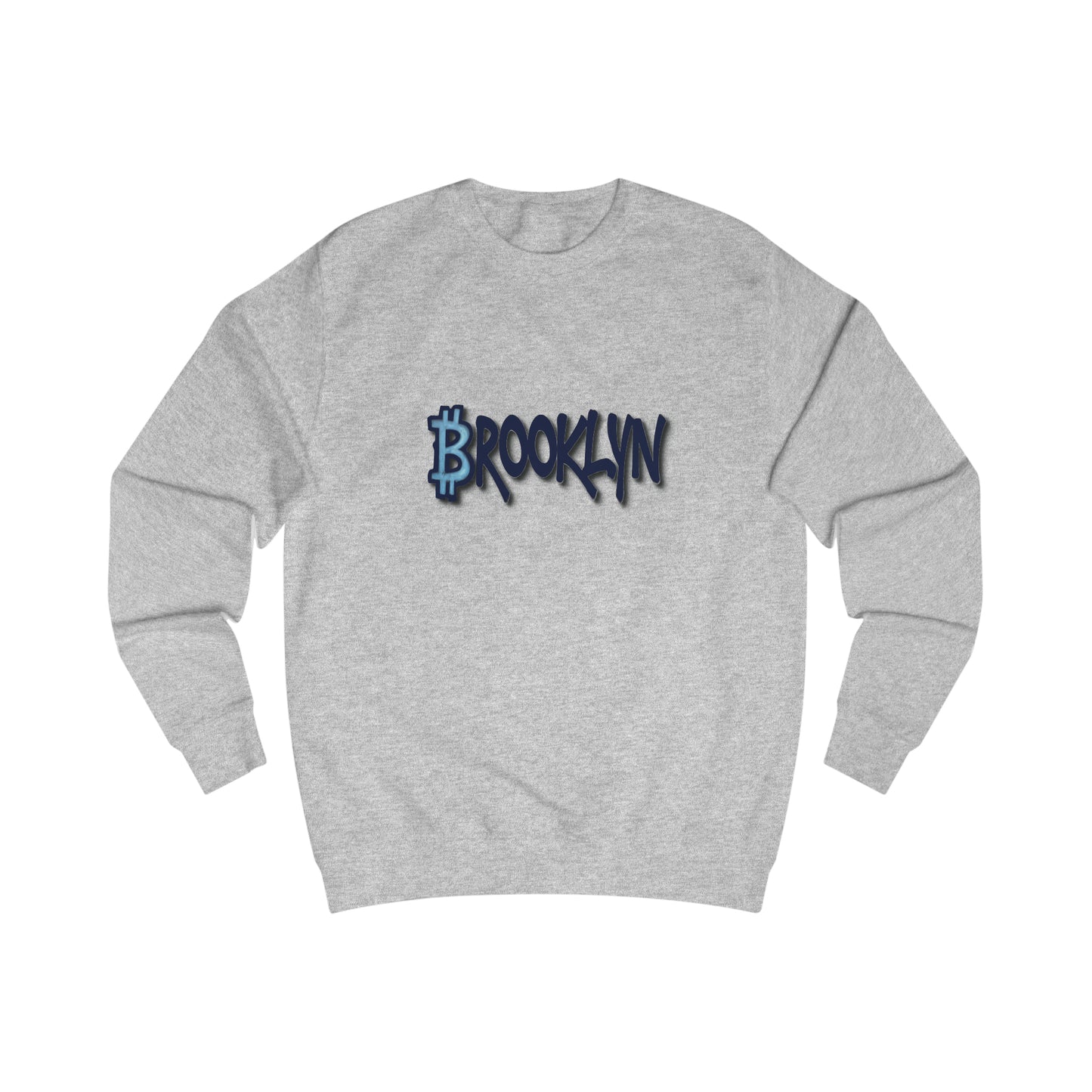 Brooklyn Bitcoin Club - Fitted Crewneck Sweatshirt