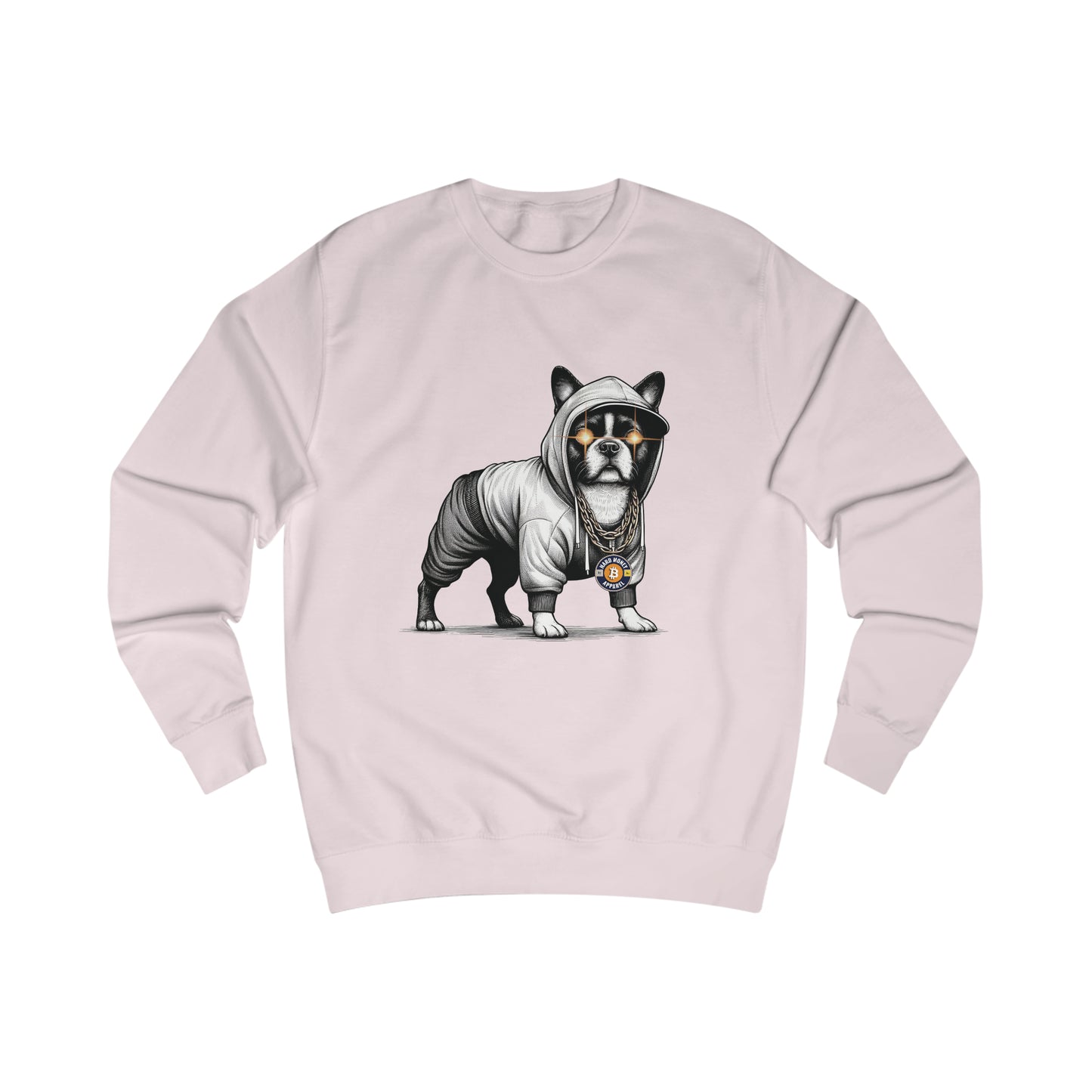 Hard Hood Dog - Fitted Crewneck Sweatshirt