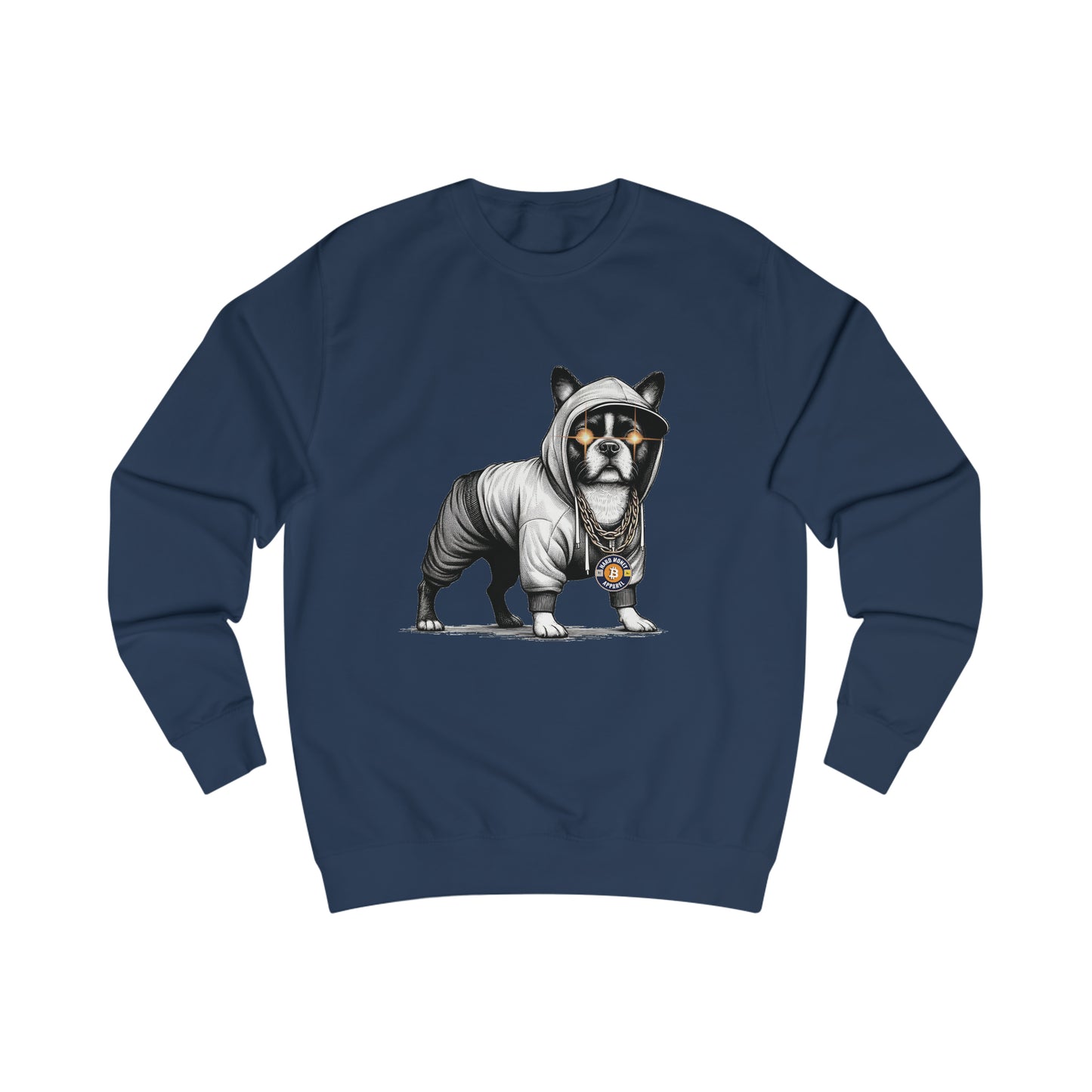 Hard Hood Dog - Fitted Crewneck Sweatshirt