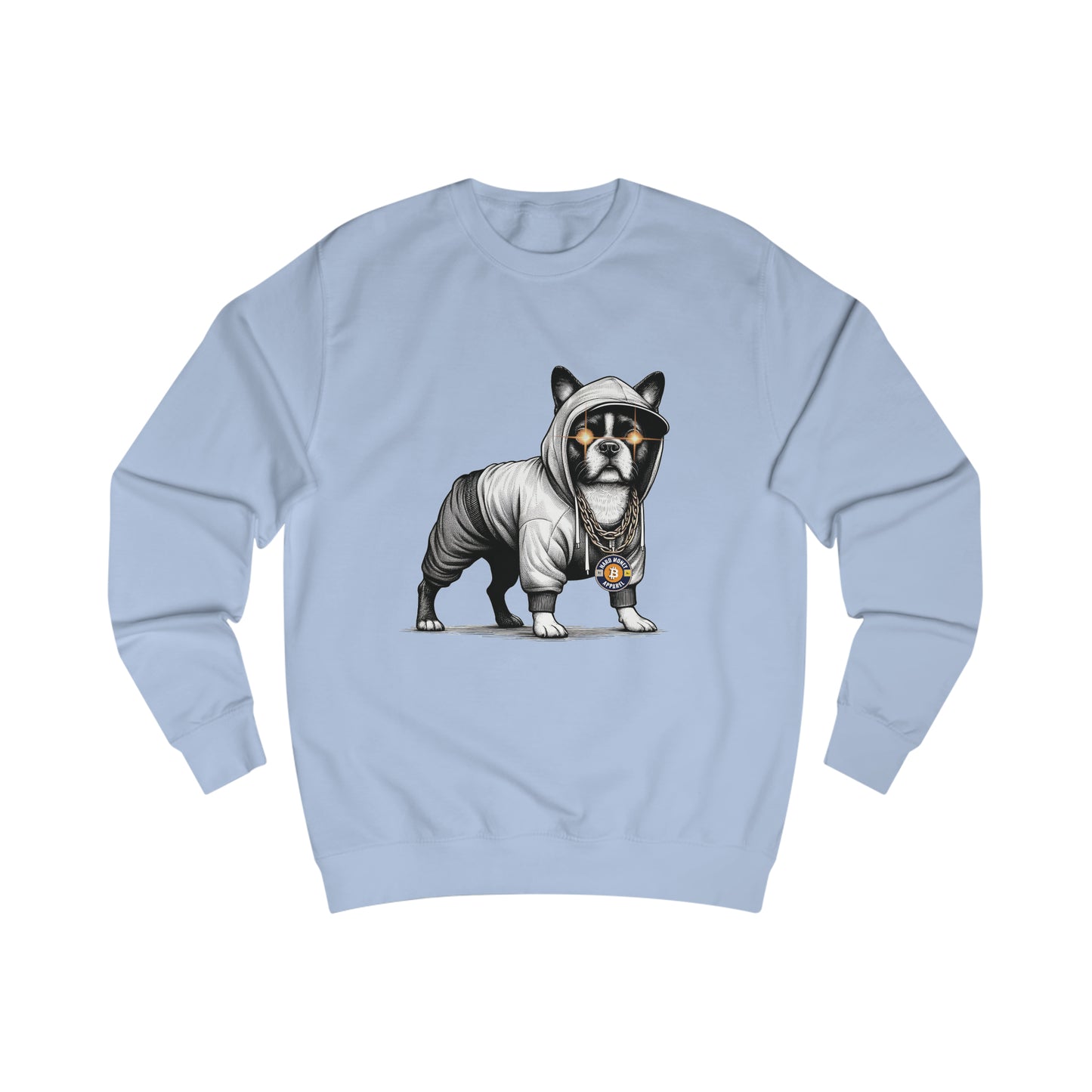 Hard Hood Dog - Fitted Crewneck Sweatshirt