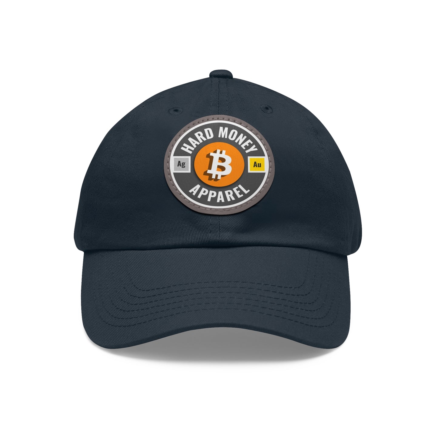 Hard Money Apparel - Grey Leather Patch Cap