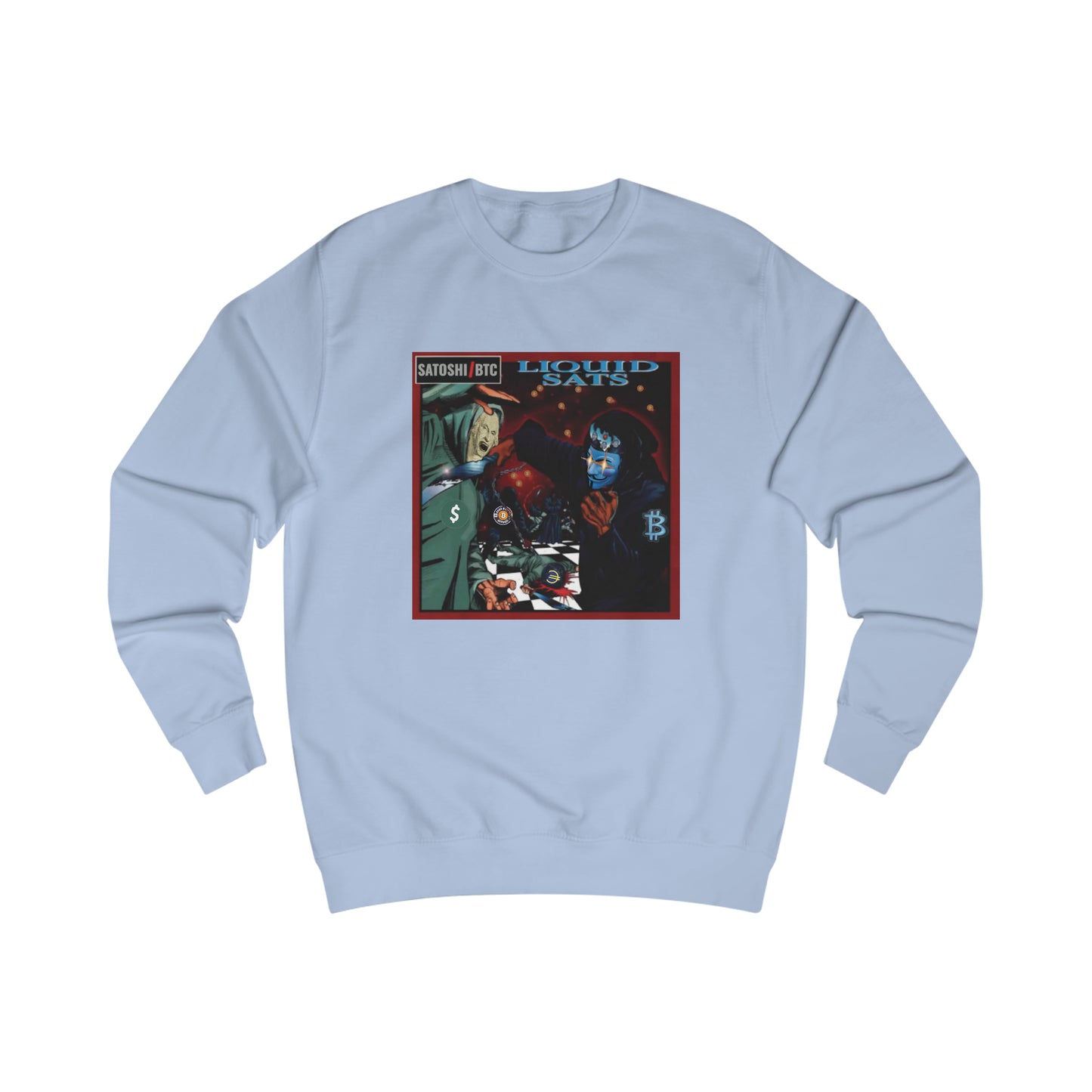 Liquid Sats Fitted Crewneck Sweatshirt