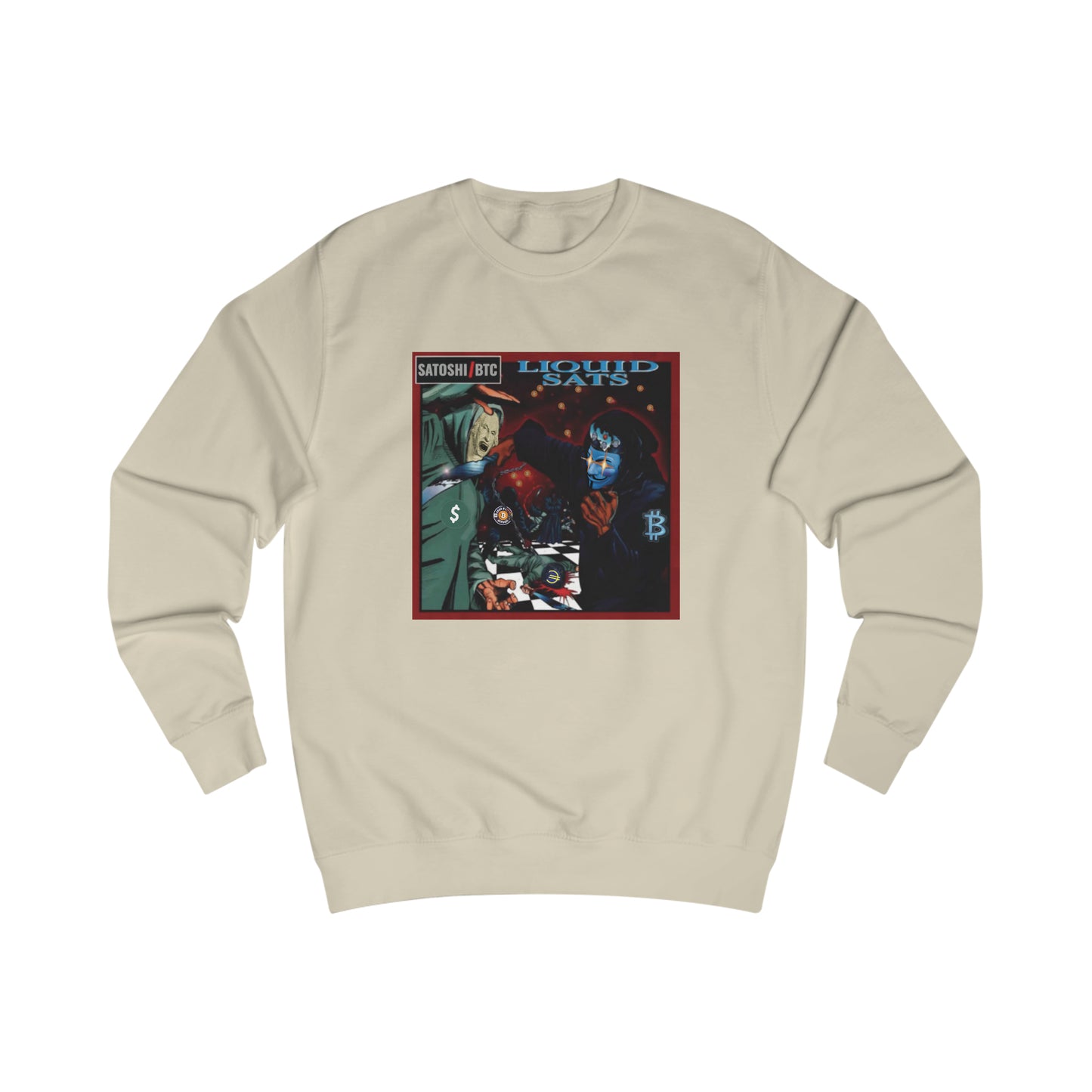 Liquid Sats Fitted Crewneck Sweatshirt