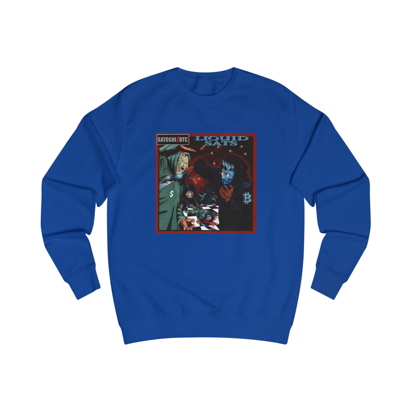 Liquid Sats Fitted Crewneck Sweatshirt