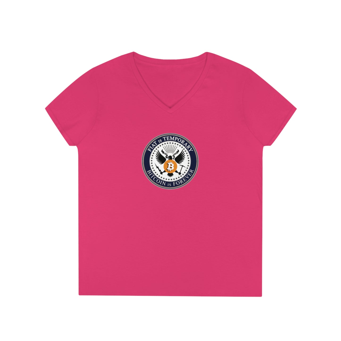 Bitcoin is Forever - Ladies' V-Neck T-Shirt