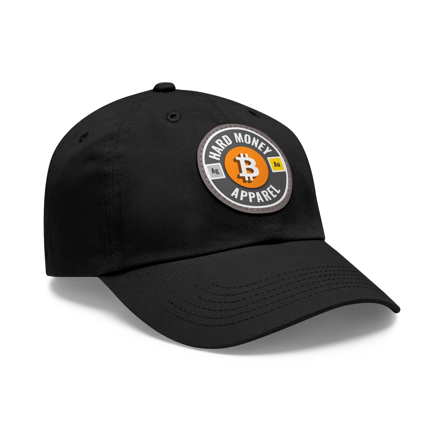 Hard Money Apparel - Grey Leather Patch Cap