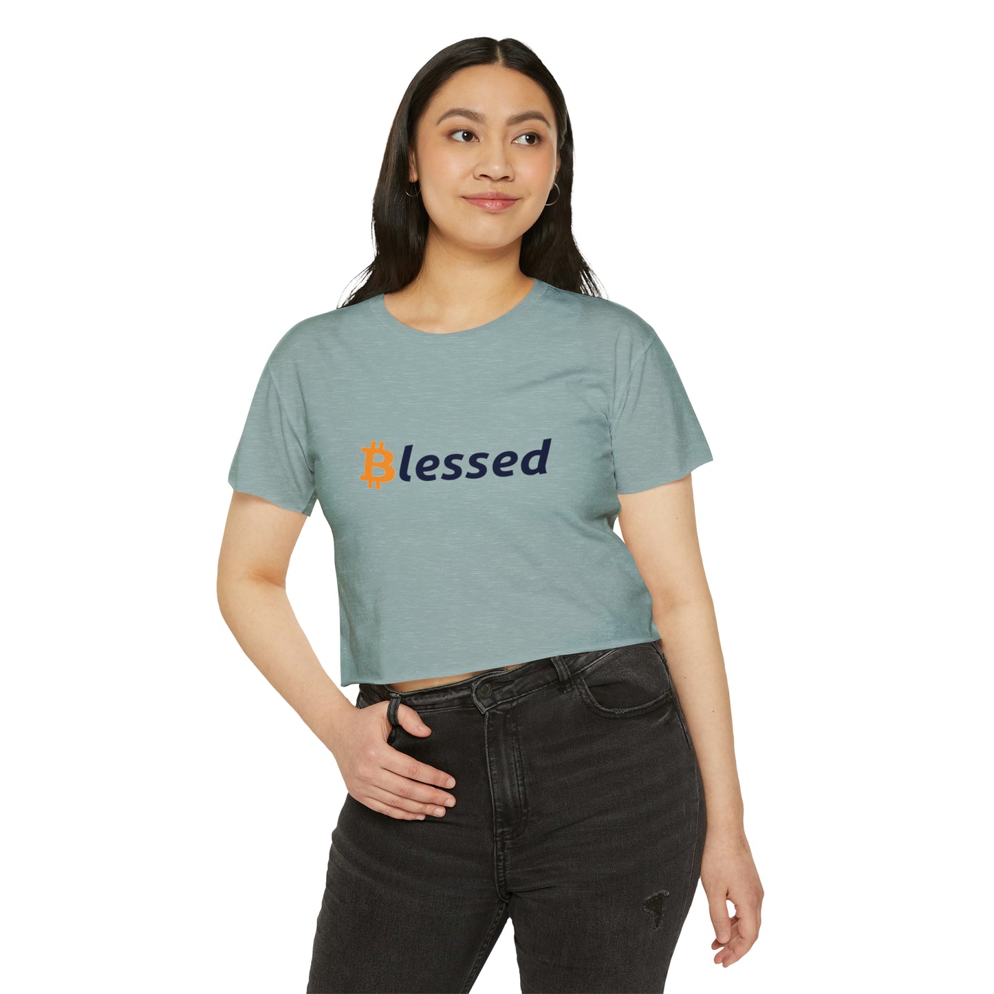 Blessed by Bitcoin - Women's Crop Top