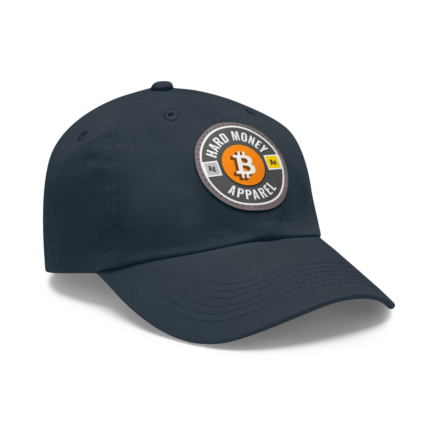 Hard Money Apparel - Grey Leather Patch Cap
