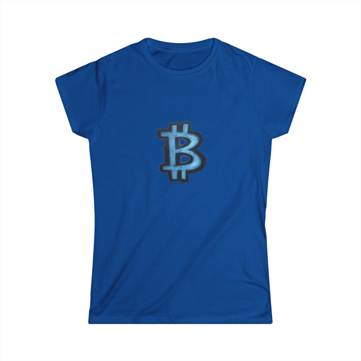 Blue Graffiti B - Women's Softstyle Tee