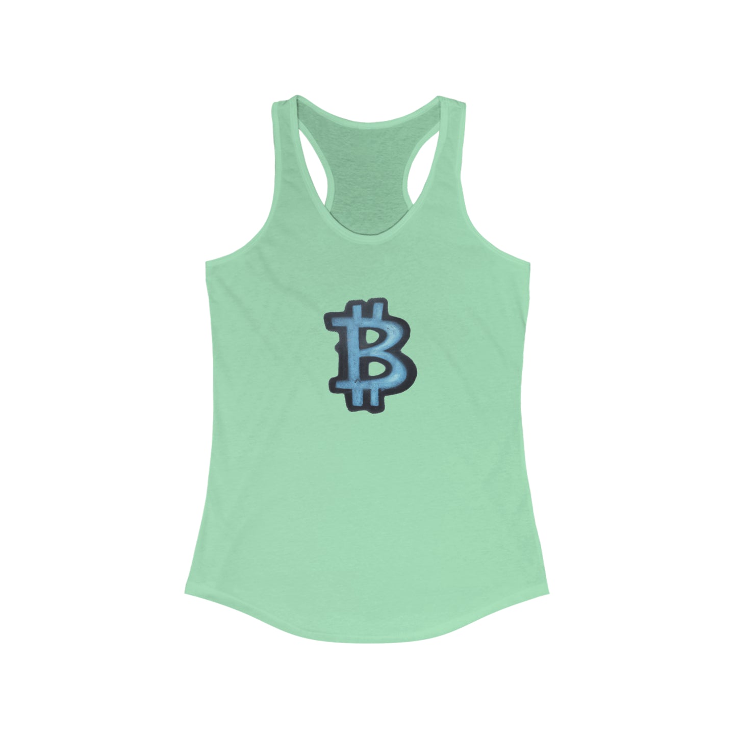 Blue Graffiti B - Women's Racerback Tank