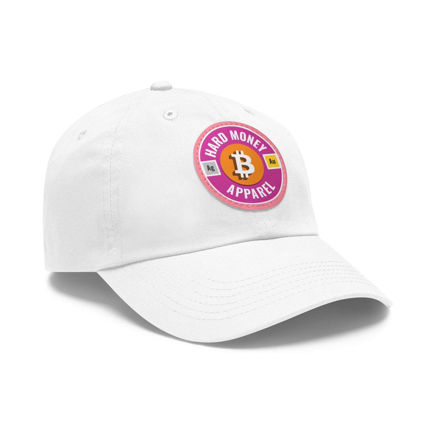 Hard Money Apparel - Pink Leather Patch Cap