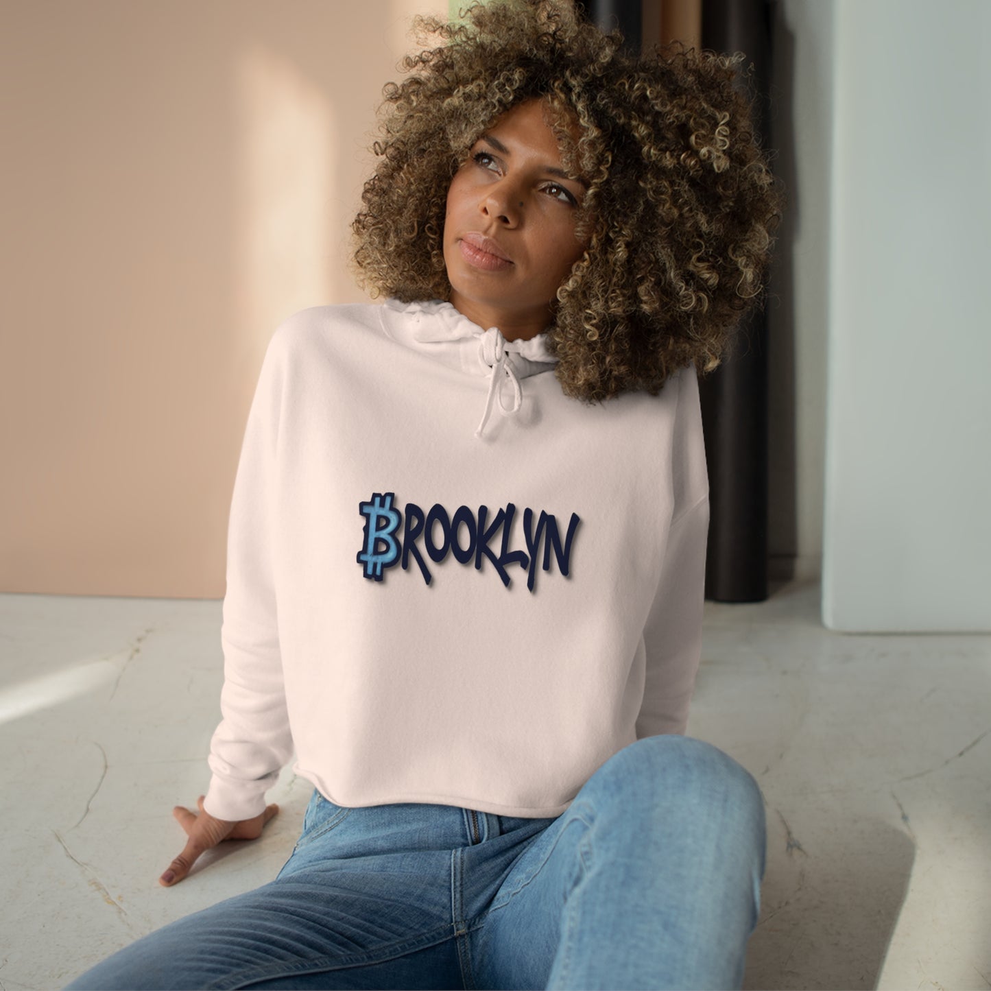 Brooklyn Bitcoin Club - Crop Hoodie