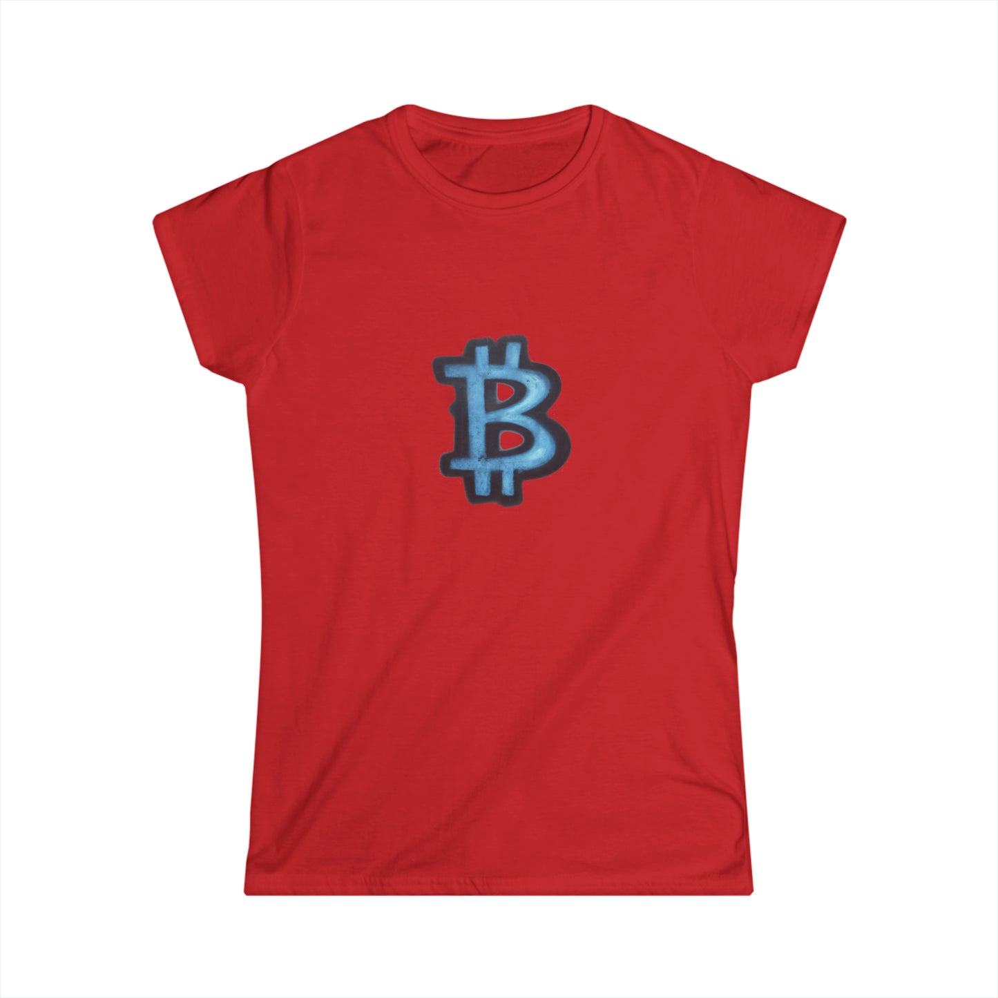 Blue Graffiti B - Women's Softstyle Tee