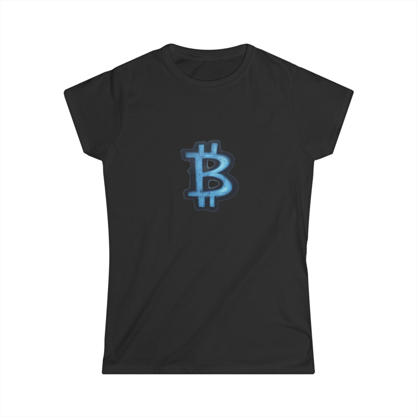 Blue Graffiti B - Women's Softstyle Tee
