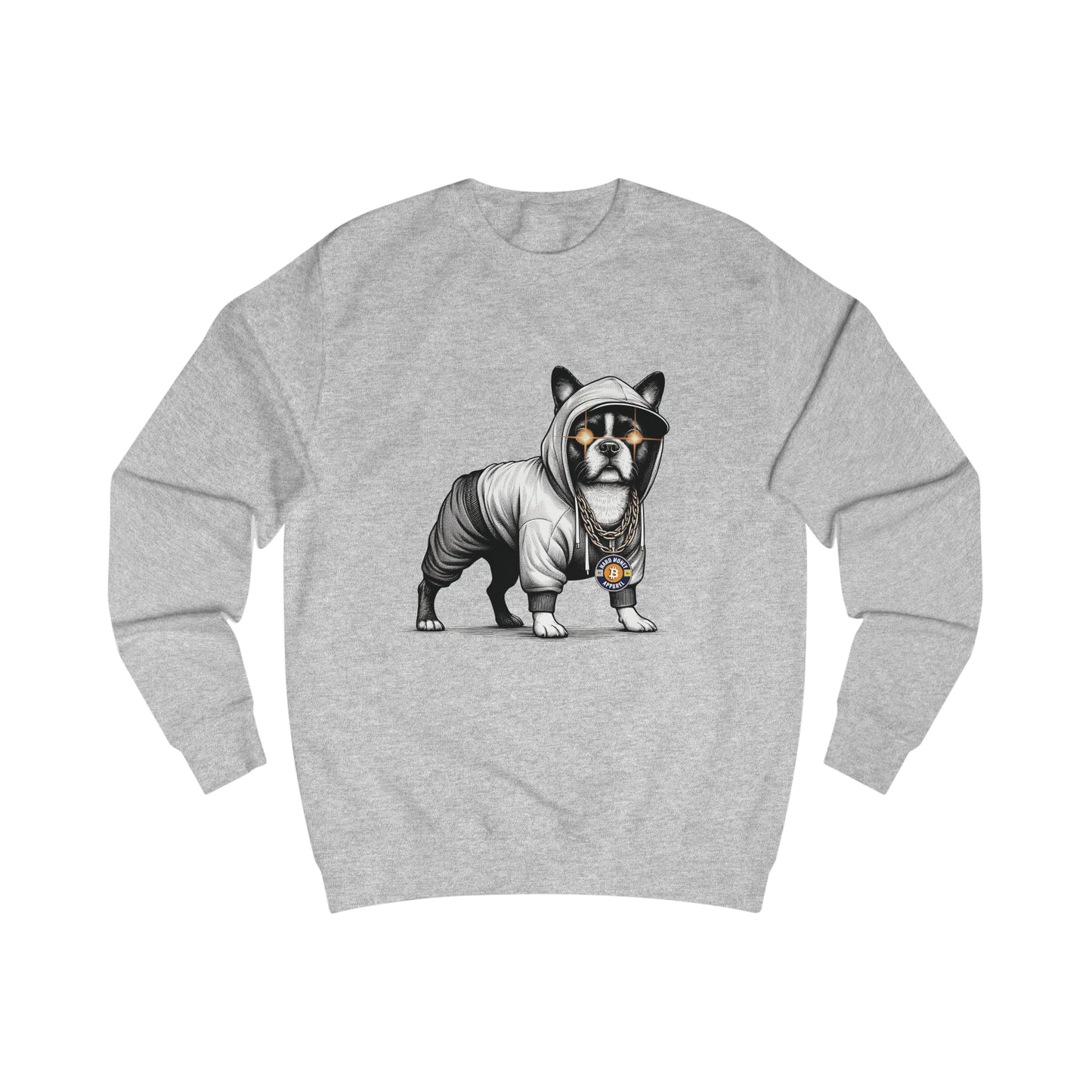 Hard Hood Dog - Fitted Crewneck Sweatshirt