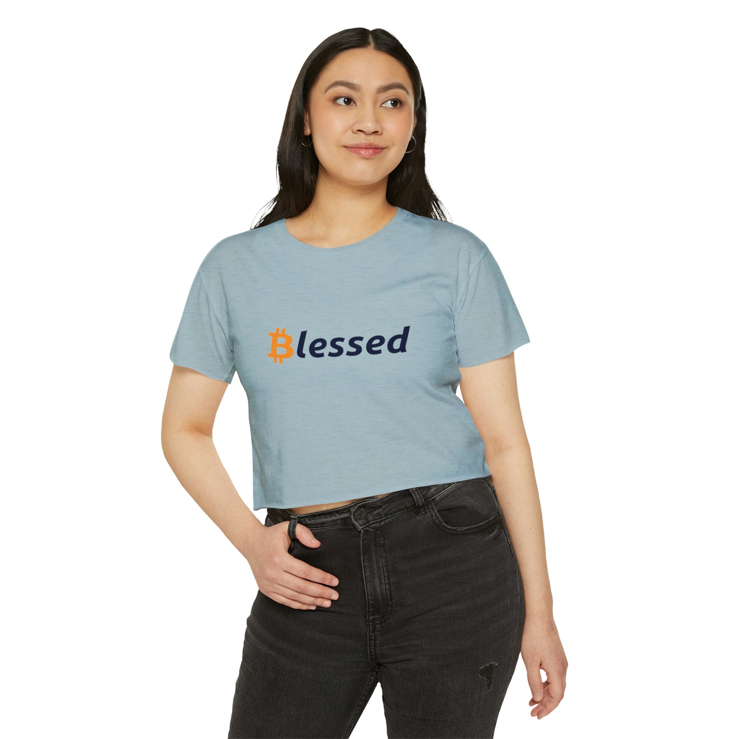 Blessed by Bitcoin - Women's Crop Top
