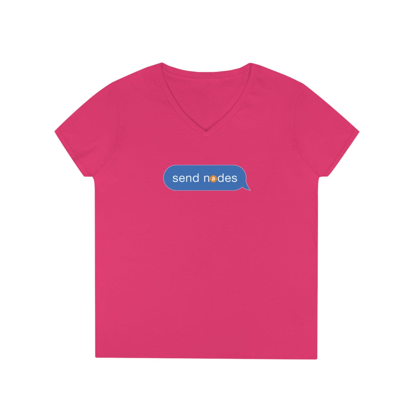 Send Nodes - Ladies' V-Neck T-Shirt