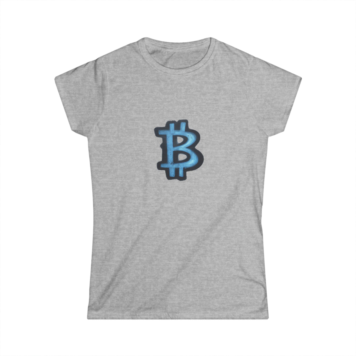 Blue Graffiti B - Women's Softstyle Tee