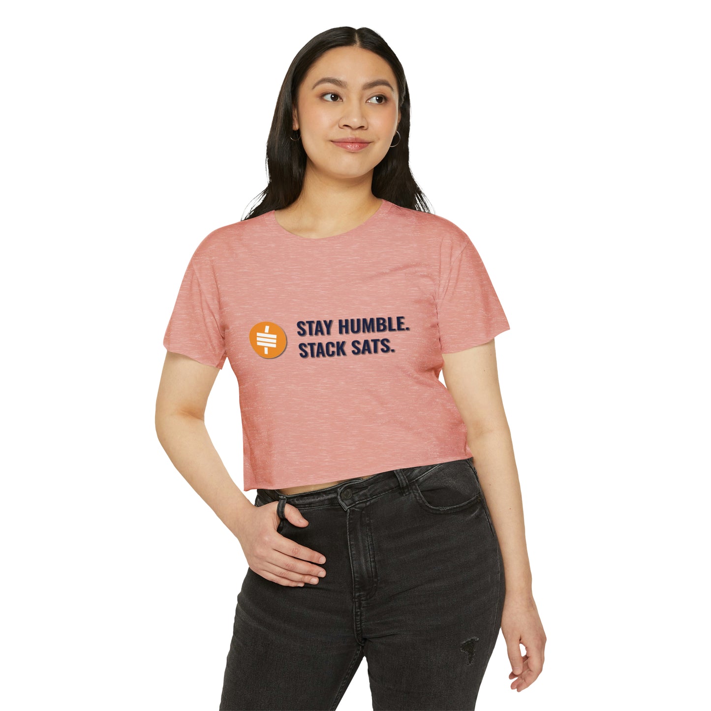 Stay Humble and Stack Sats - Women's Crop Top