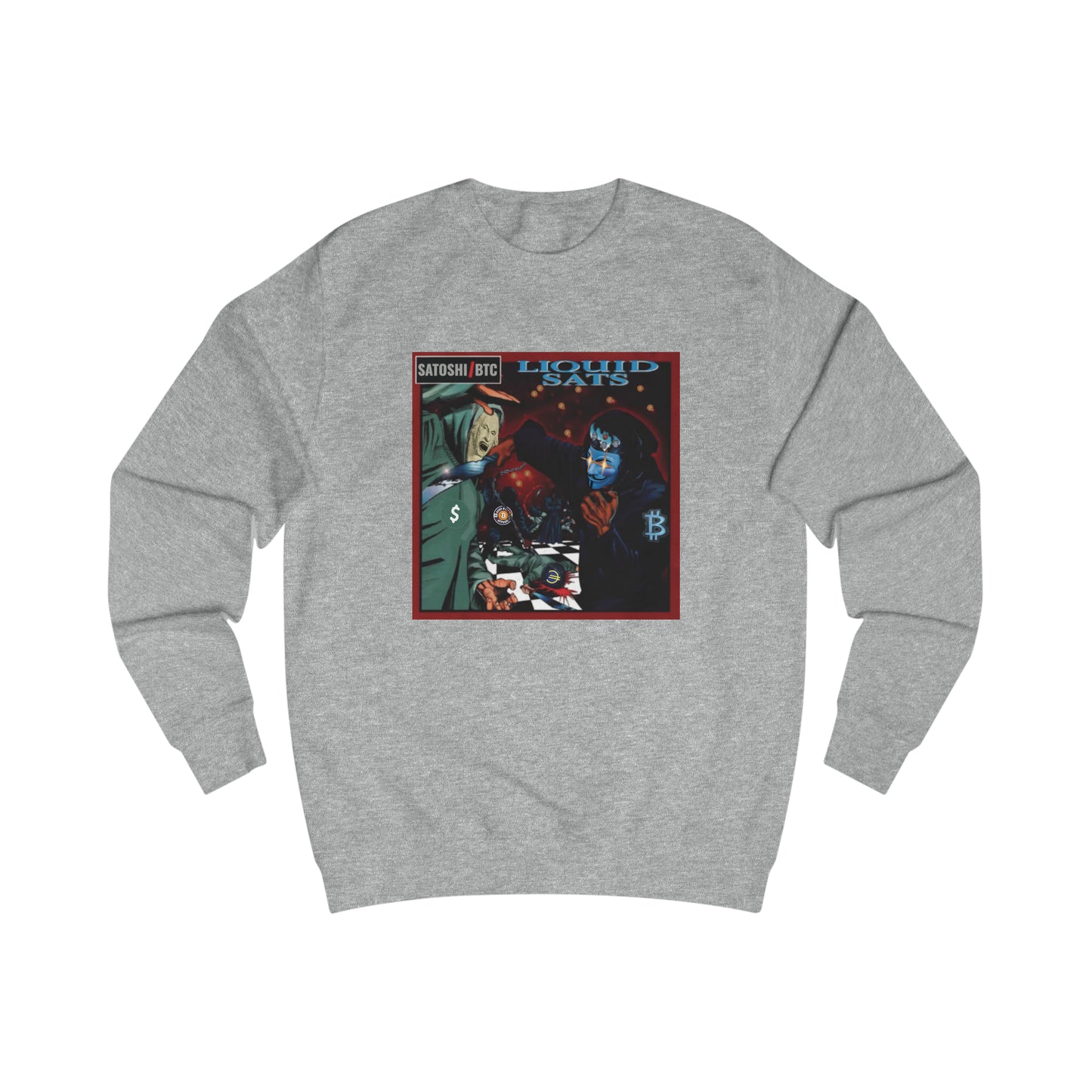 Liquid Sats Fitted Crewneck Sweatshirt