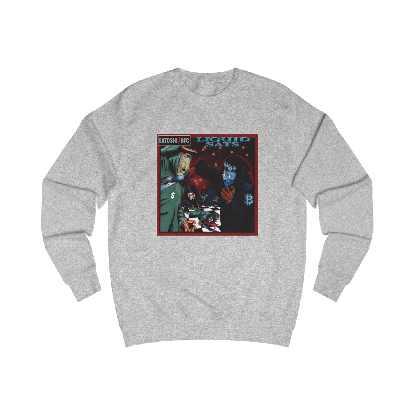 Liquid Sats Fitted Crewneck Sweatshirt