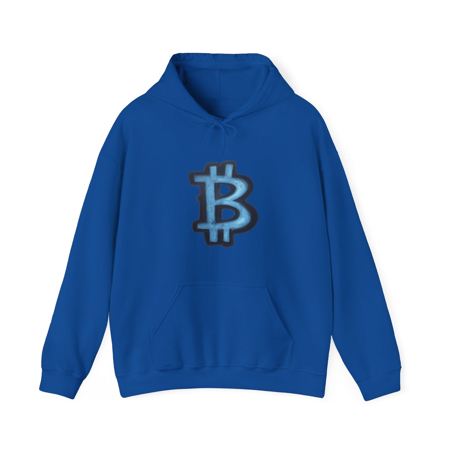 Blue Graffiti B - Hooded Sweatshirt