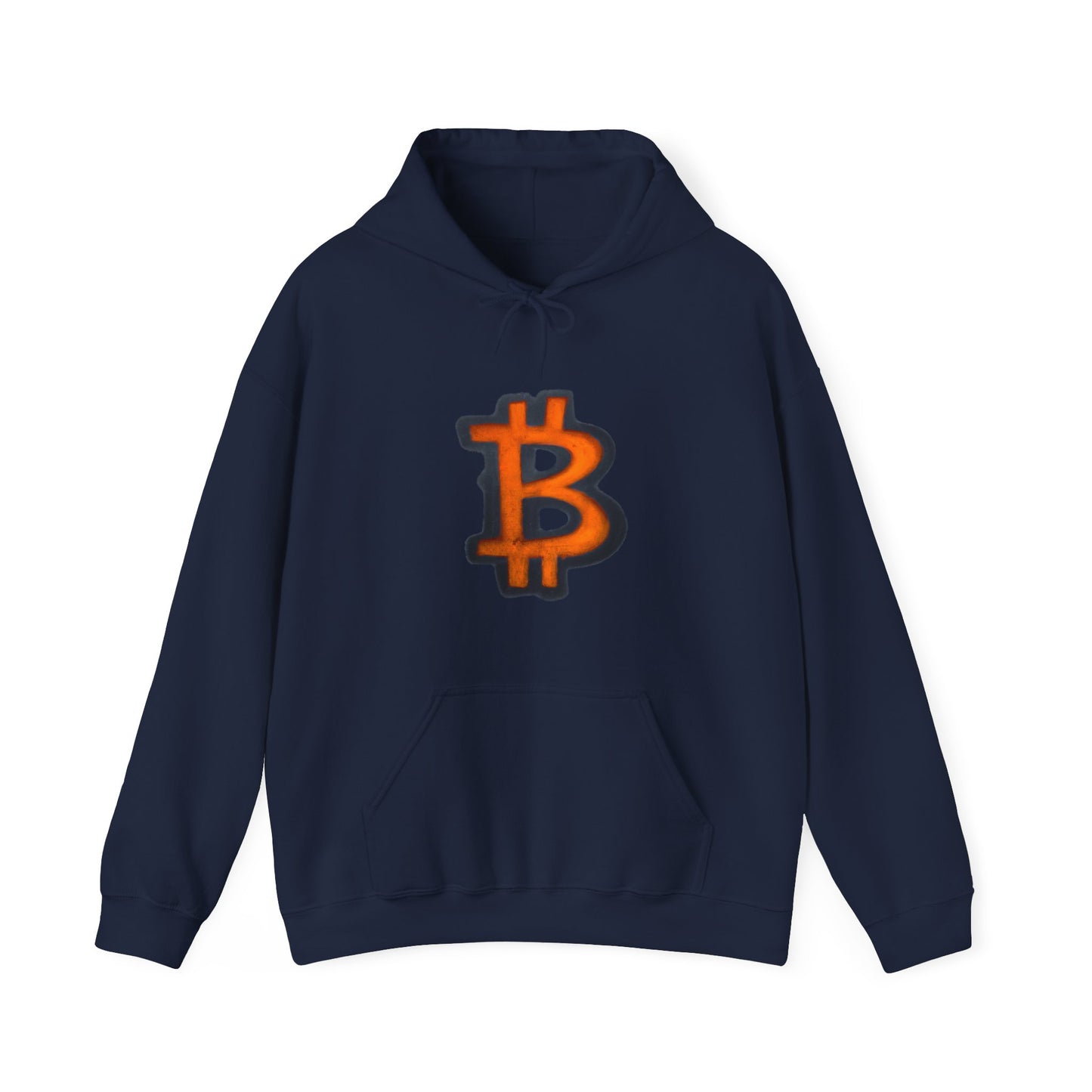 Orange Graffiti B - Hooded Sweatshirt