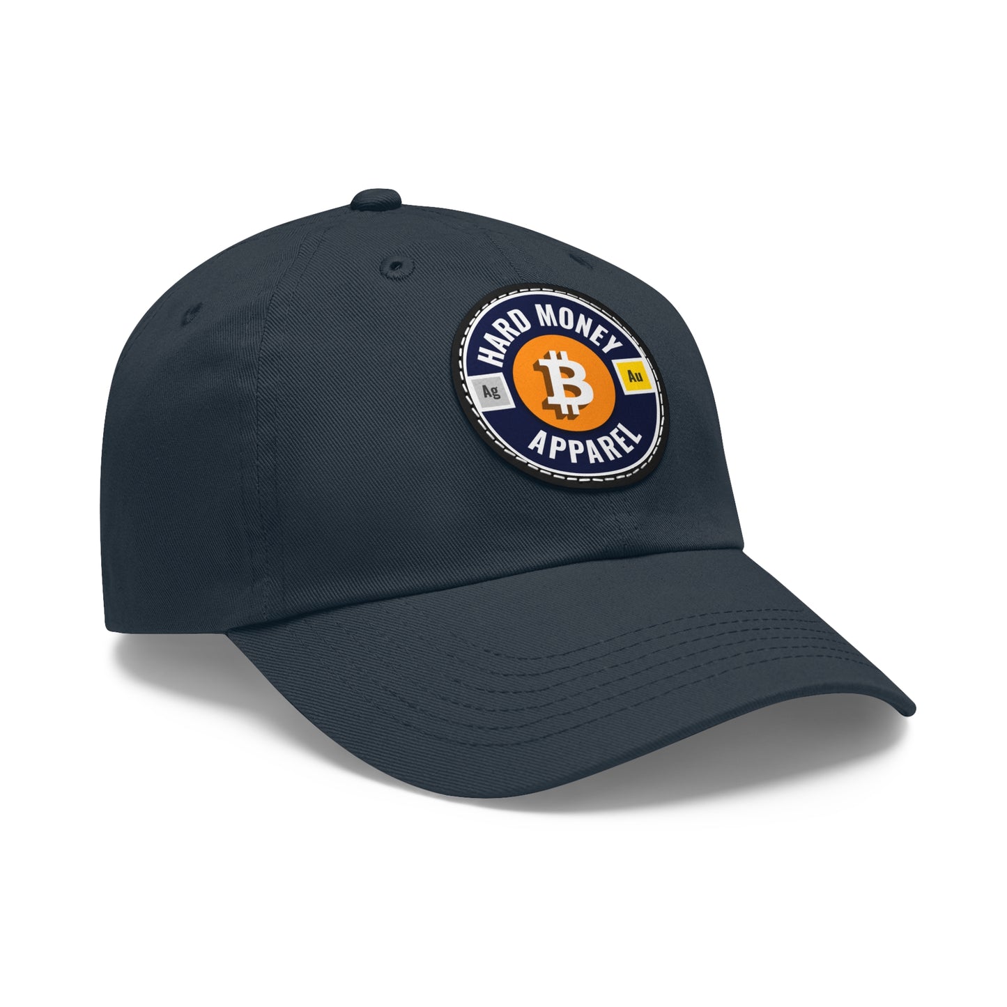 Hard Money Apparel - Navy Leather Patch Cap