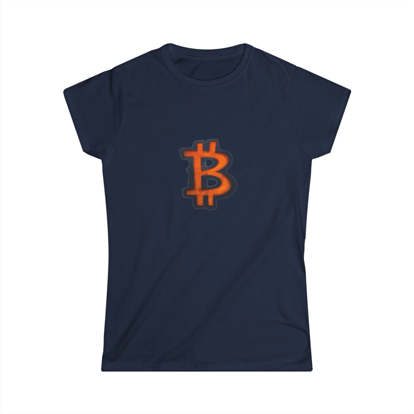 Orange Graffiti B - Women's Softstyle Tee