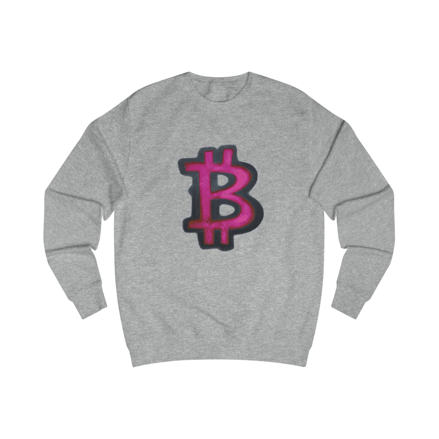 Pink Graffiti B Fitted Crewneck Sweatshirt