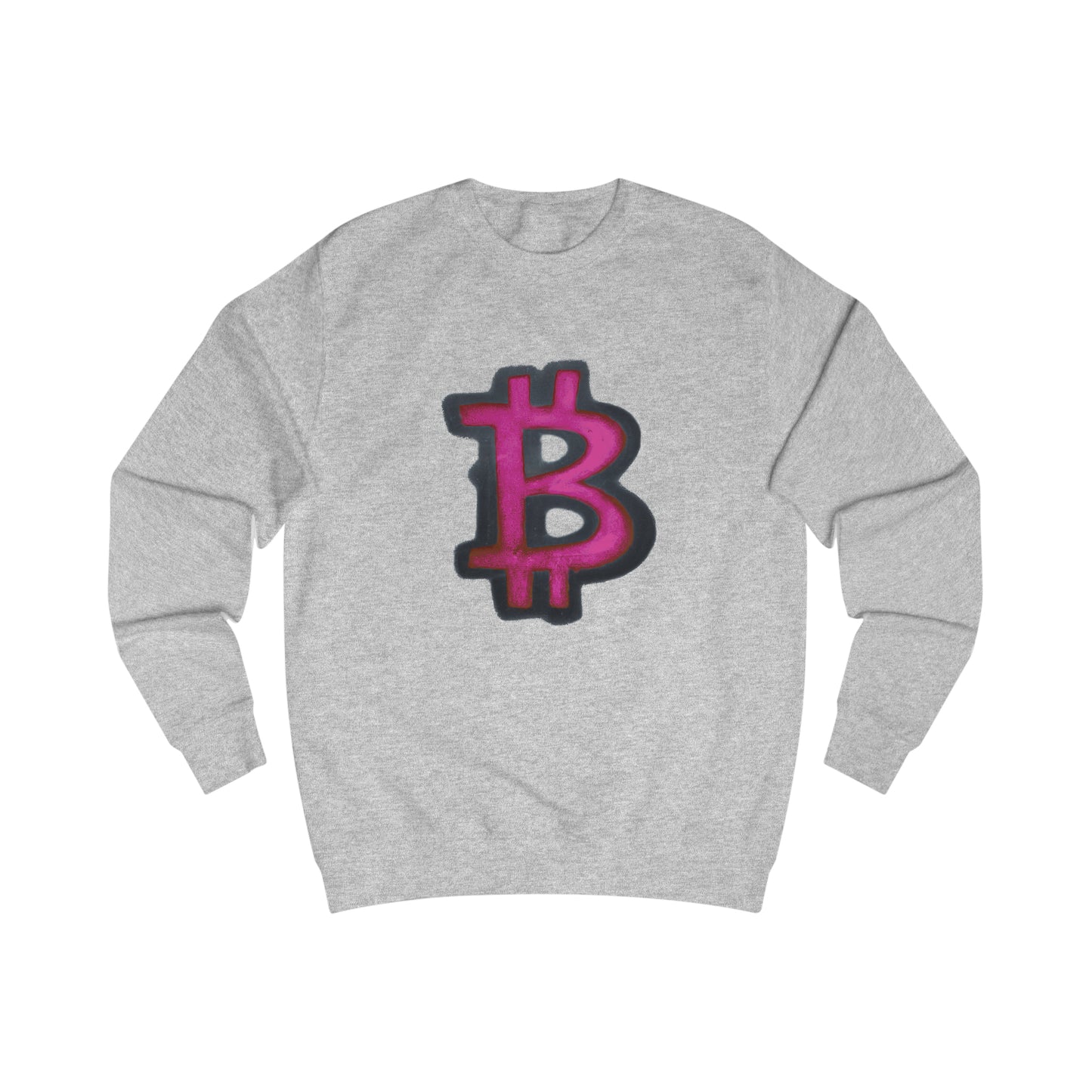 Pink Graffiti B Fitted Crewneck Sweatshirt