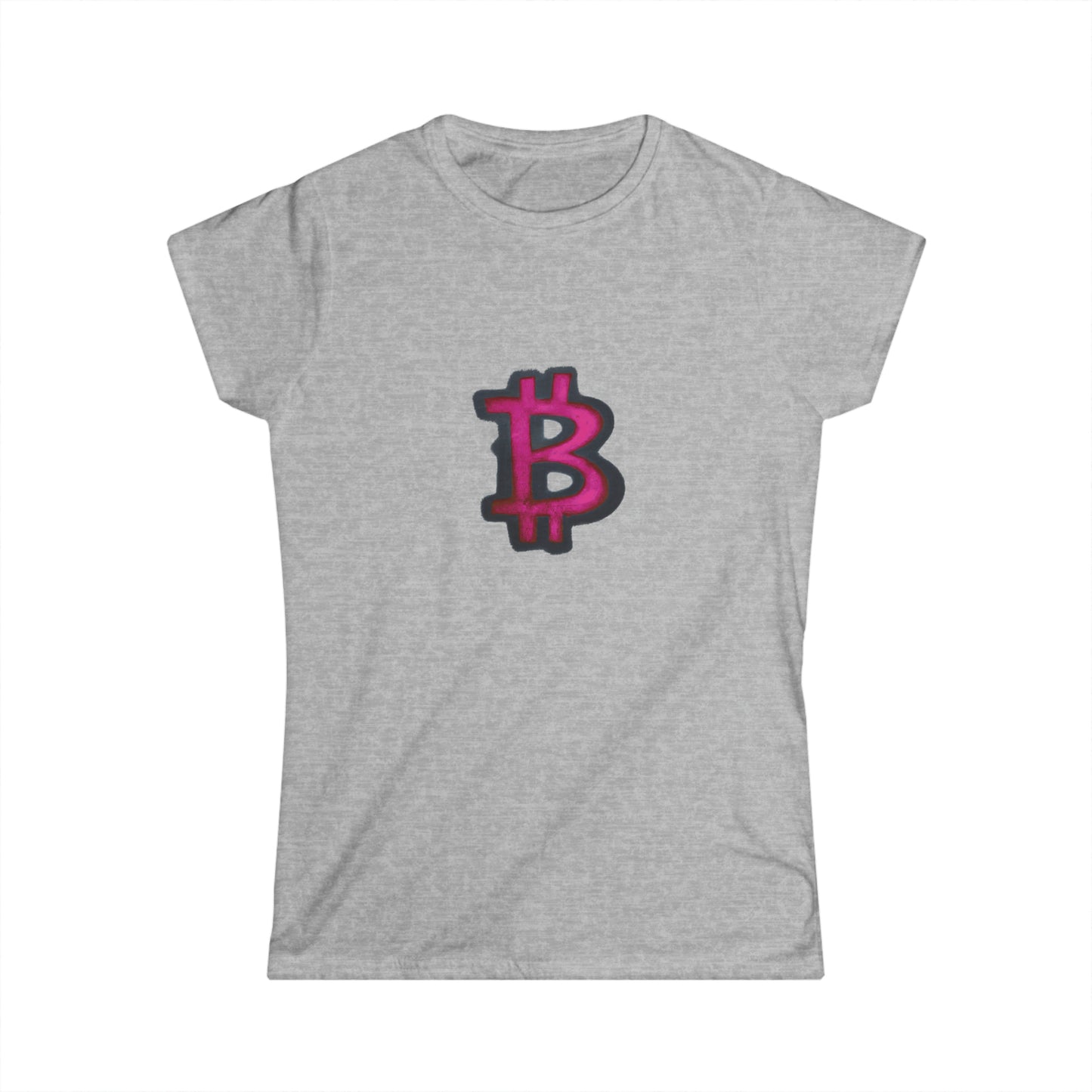 Pink Graffiti B - Women's Softstyle Tee