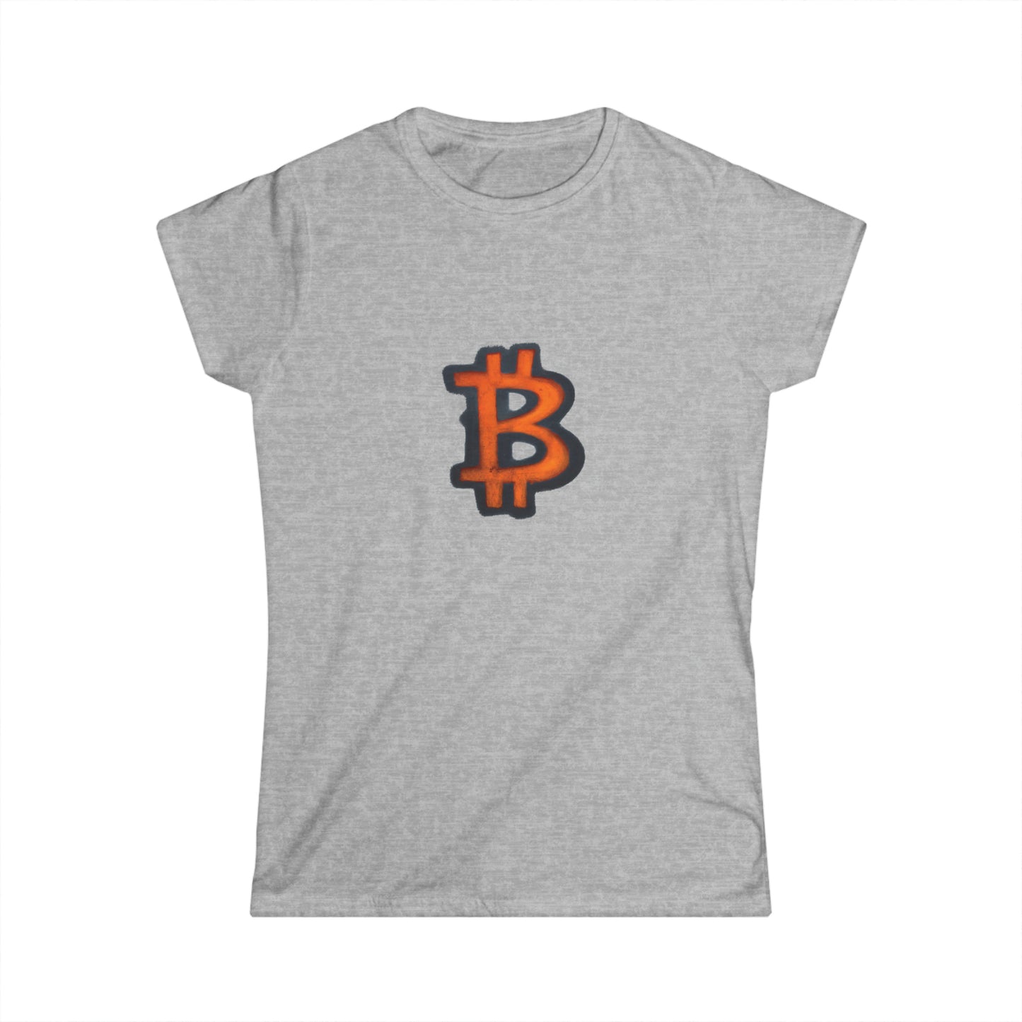 Orange Graffiti B - Women's Softstyle Tee