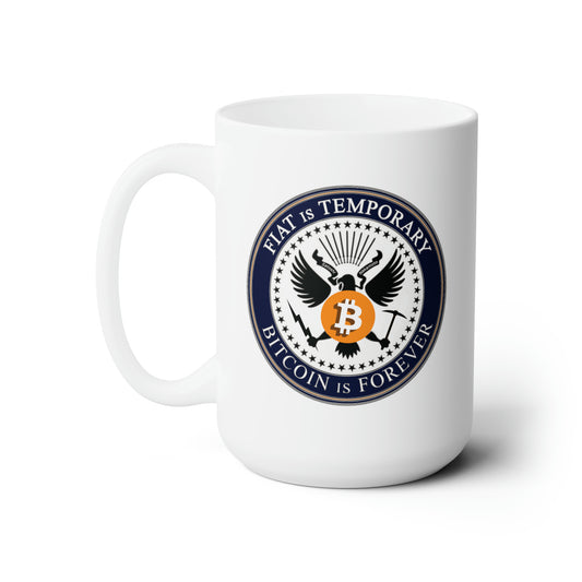 Bitcoin Presidential Seal - Ceramic Mug 15oz