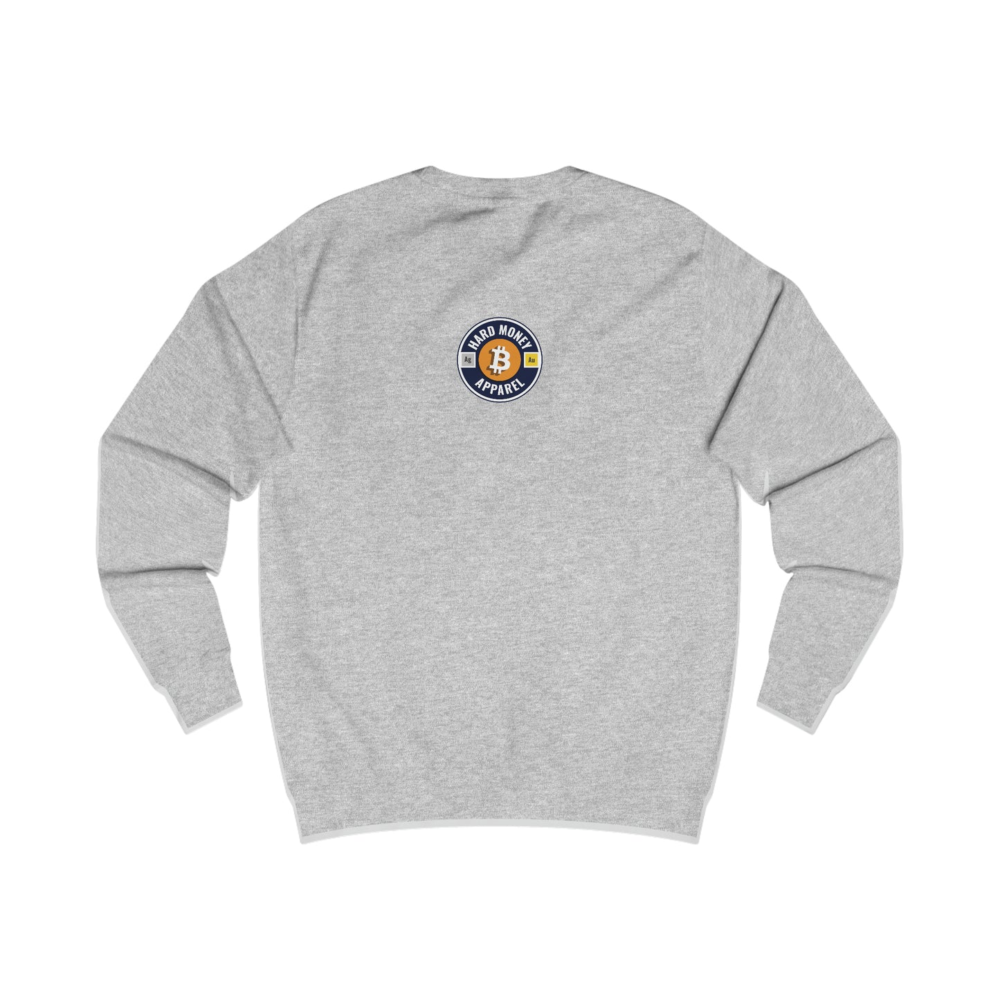 God, Family, Hard Money - Fitted Crewneck Sweatshirt