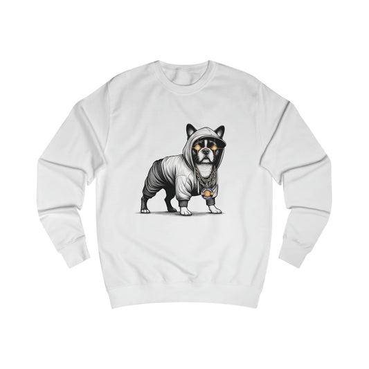 Hard Hood Dog - Fitted Crewneck Sweatshirt