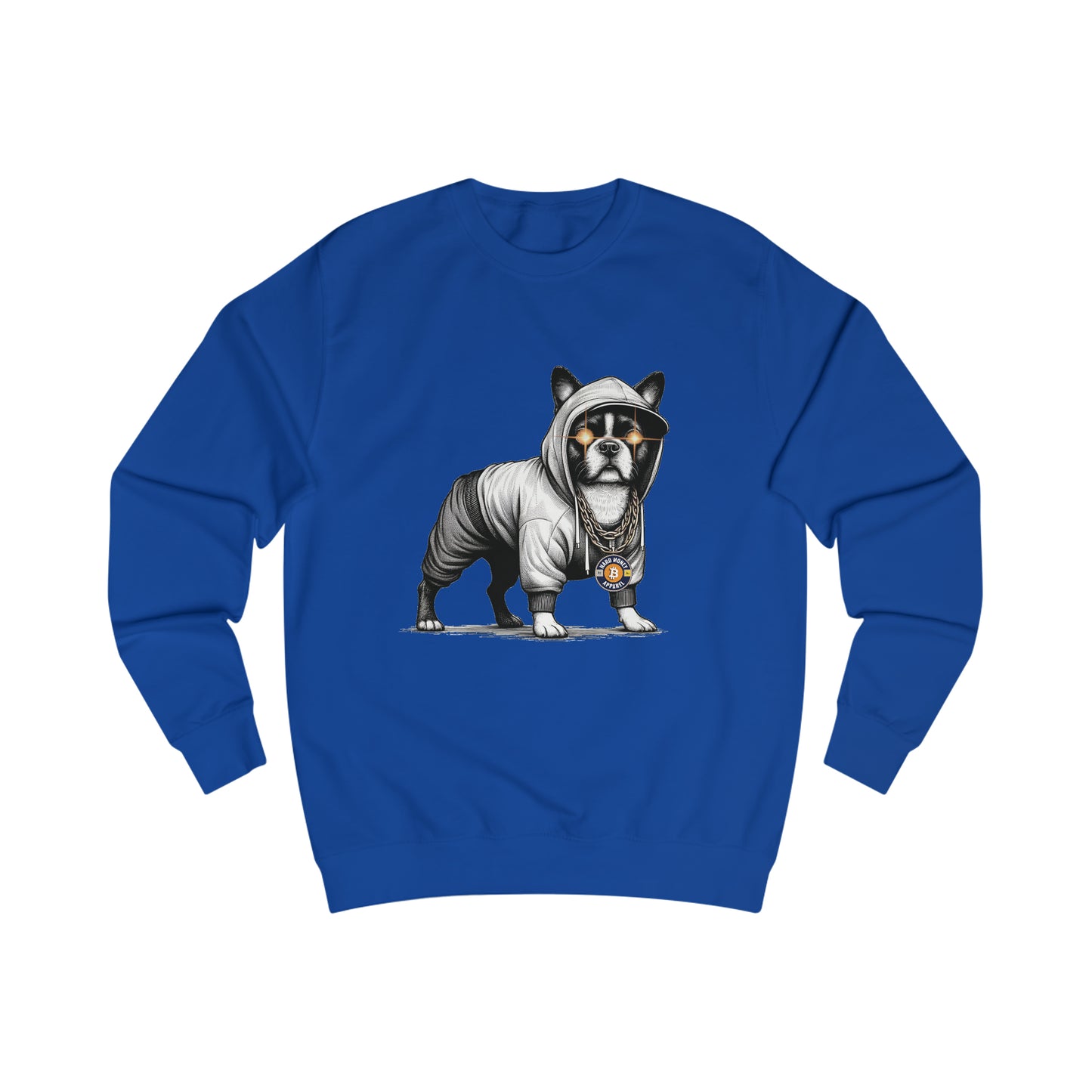 Hard Hood Dog - Fitted Crewneck Sweatshirt