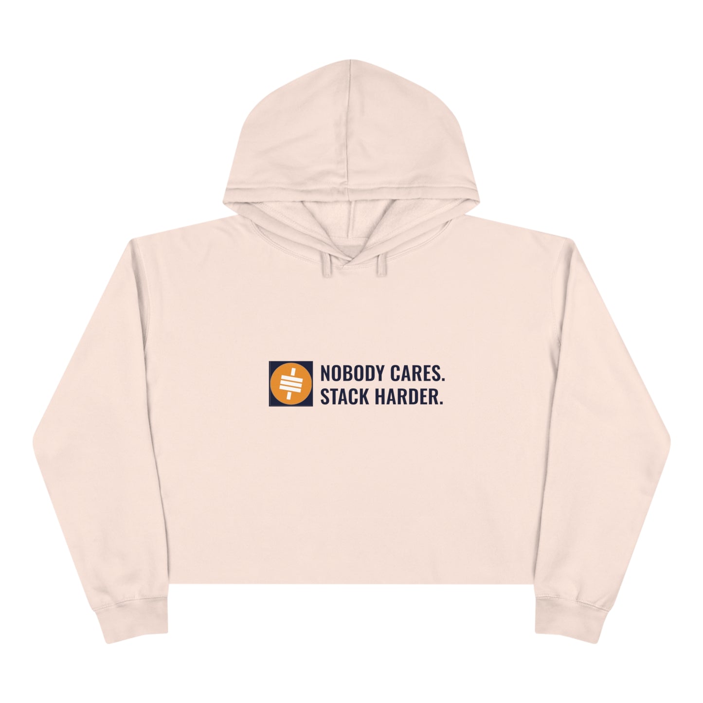 Stack Harder - Crop Hoodie