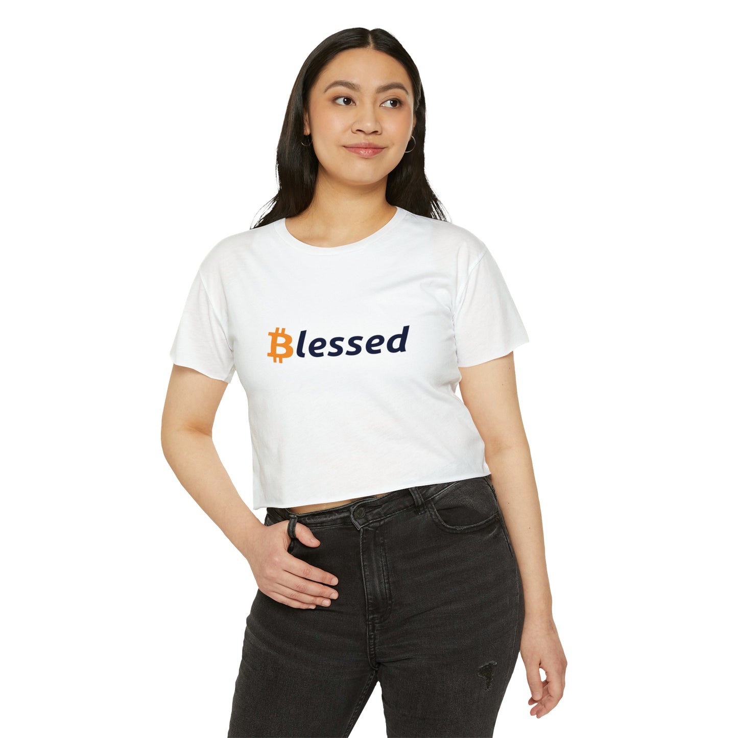 Blessed by Bitcoin - Women's Crop Top