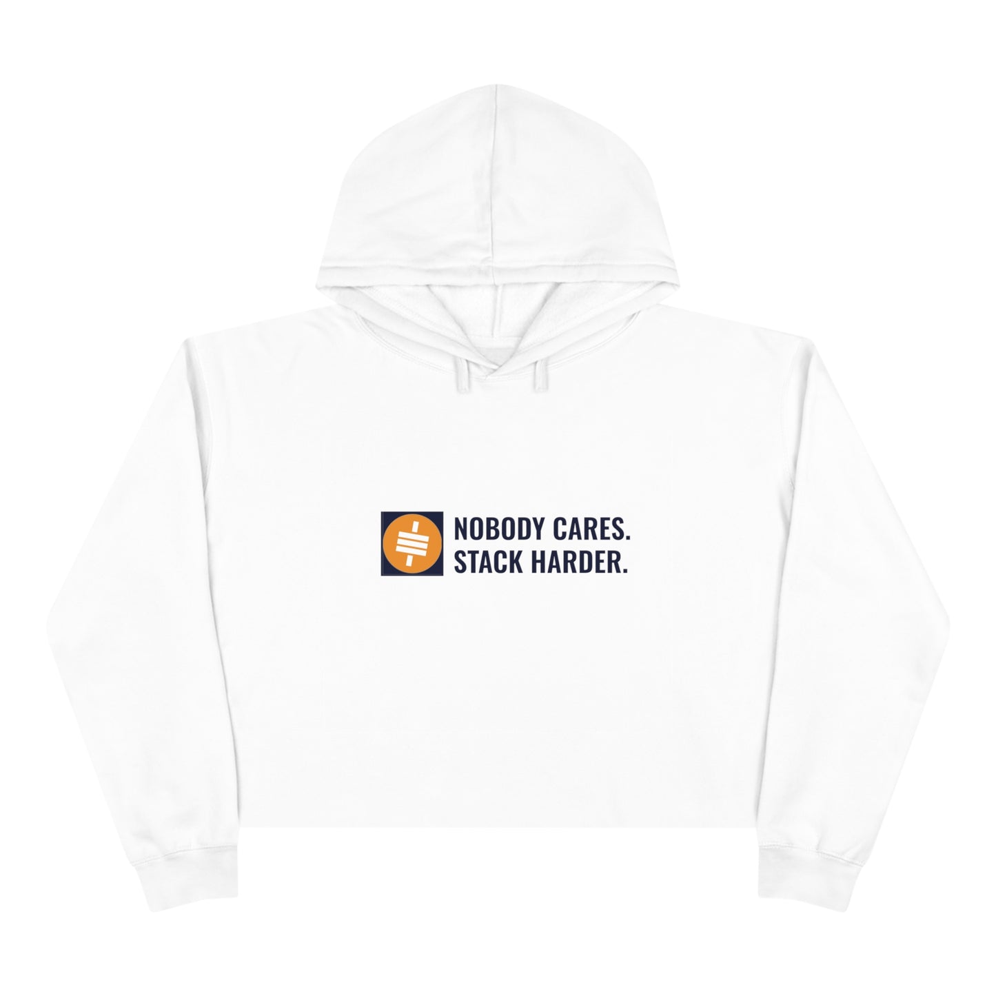 Stack Harder - Crop Hoodie