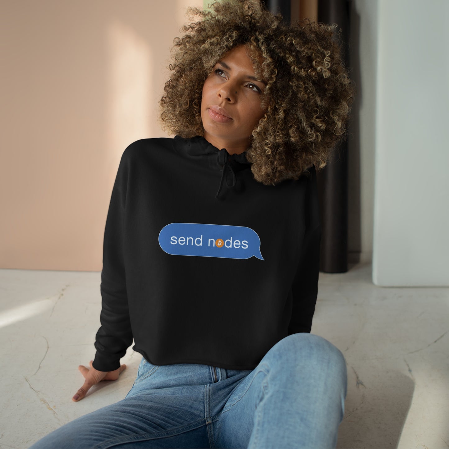 Send Nodes - Crop Hoodie