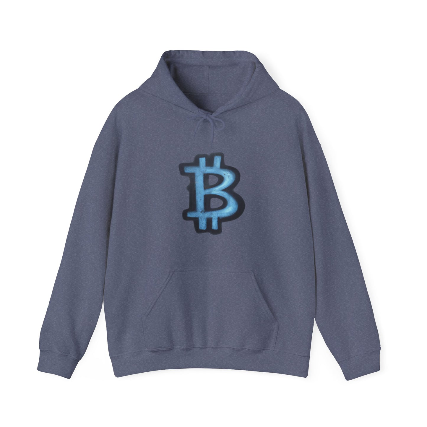 Blue Graffiti B - Hooded Sweatshirt