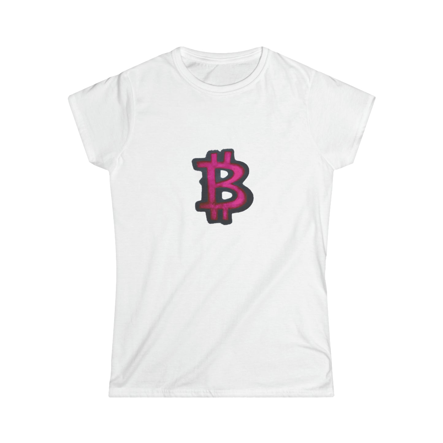 Pink Graffiti B - Women's Softstyle Tee