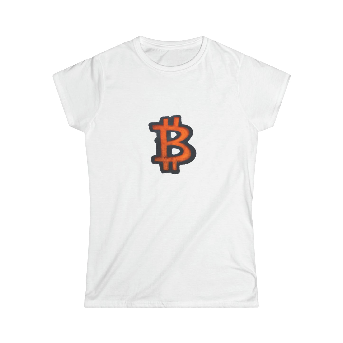 Orange Graffiti B - Women's Softstyle Tee