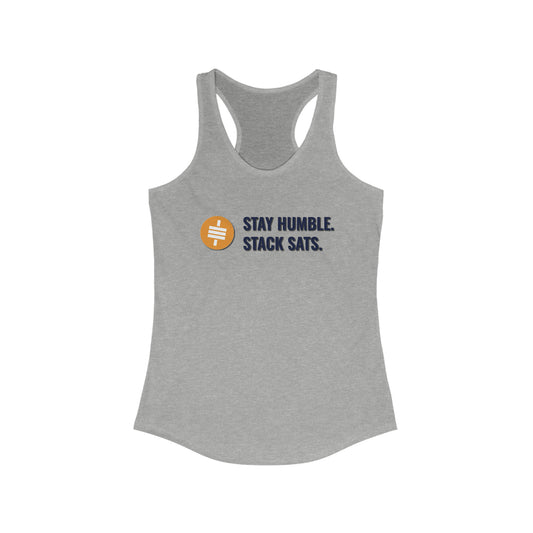 Stay Humble and Stack Sats - Women's Racerback Tank